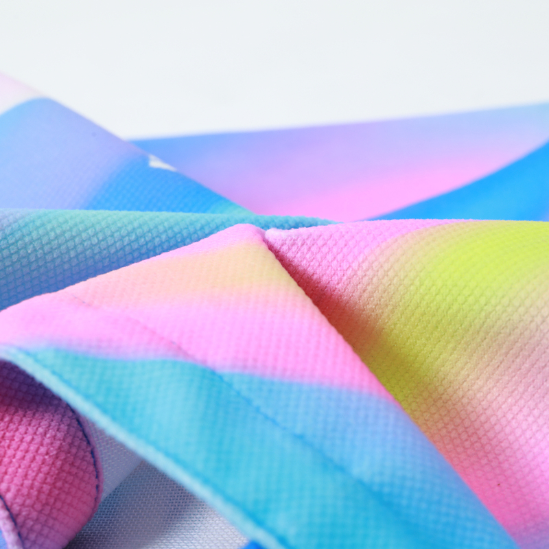 渐变粉蓝无底侧开口帆布包-05