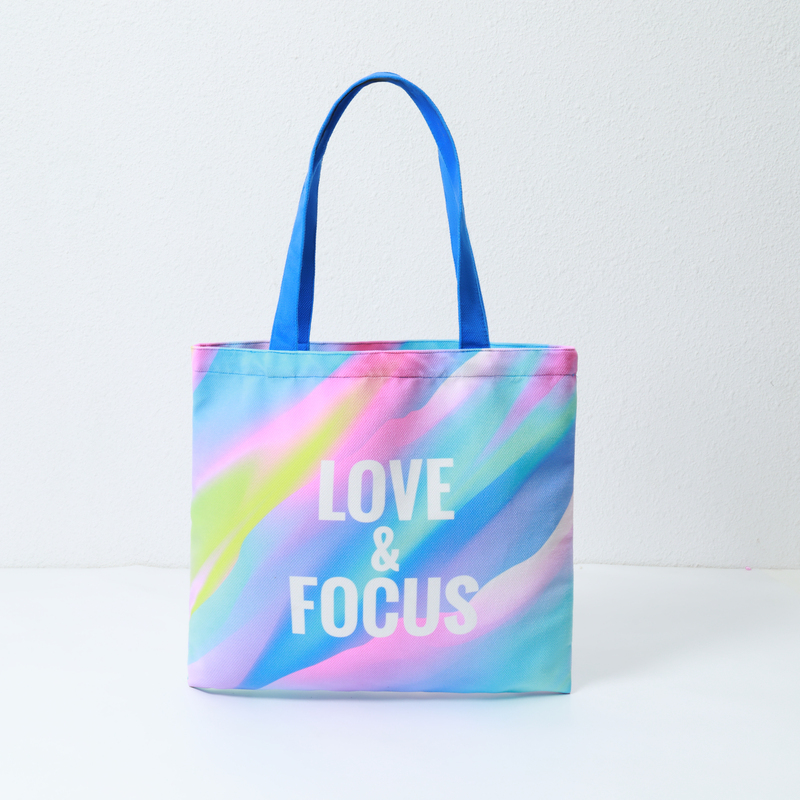 粉蓝渐变帆布包-主图