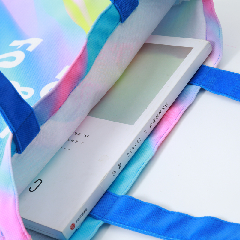 粉蓝渐变帆布包-13