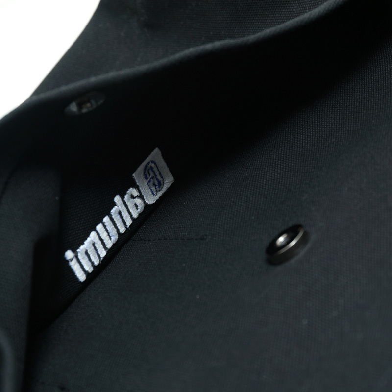 带底部和侧边黑色帆布包-07