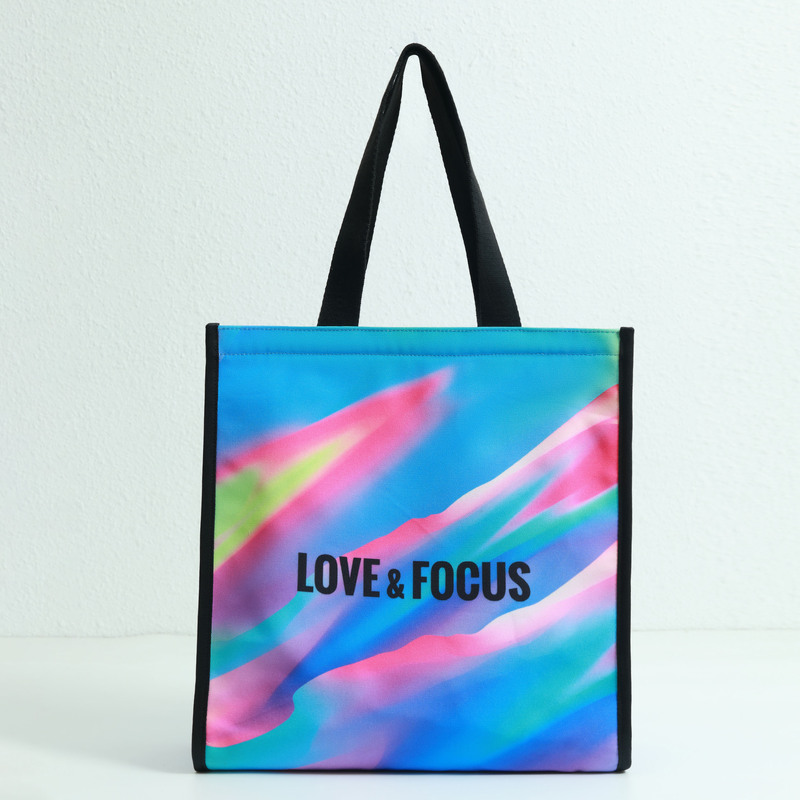 粉紫渐变色带底侧帆布包-02