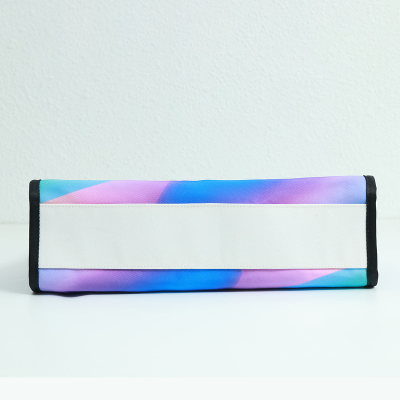 粉紫渐变色带底侧帆布包-08