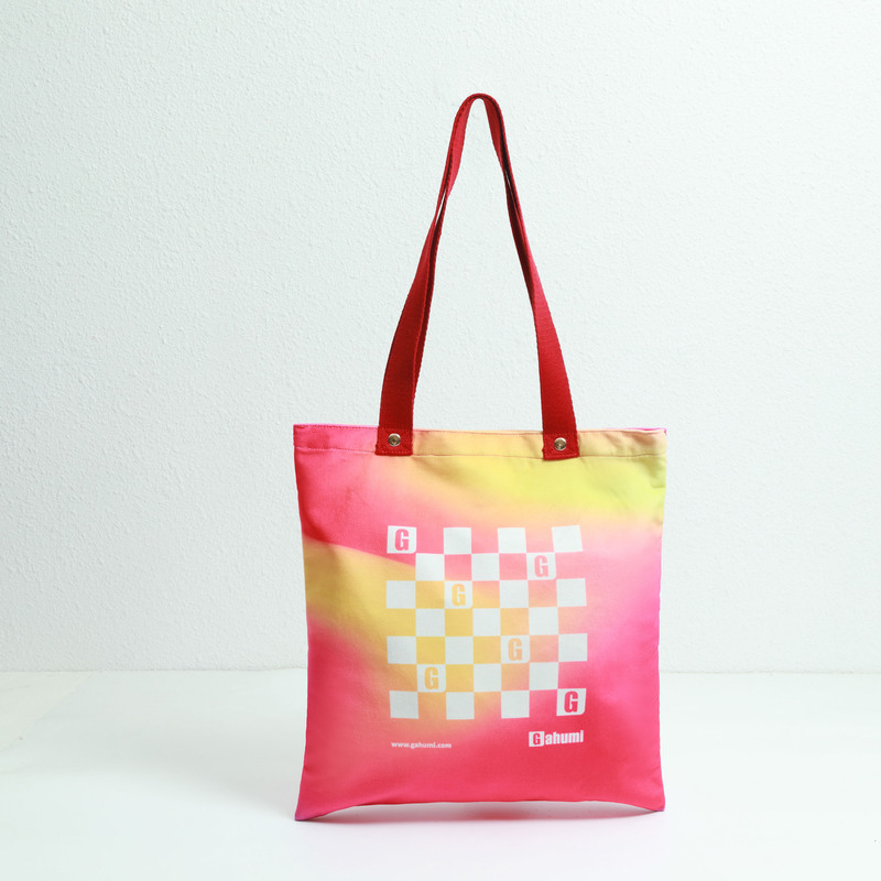 渐变色带铆钉帆布包-05