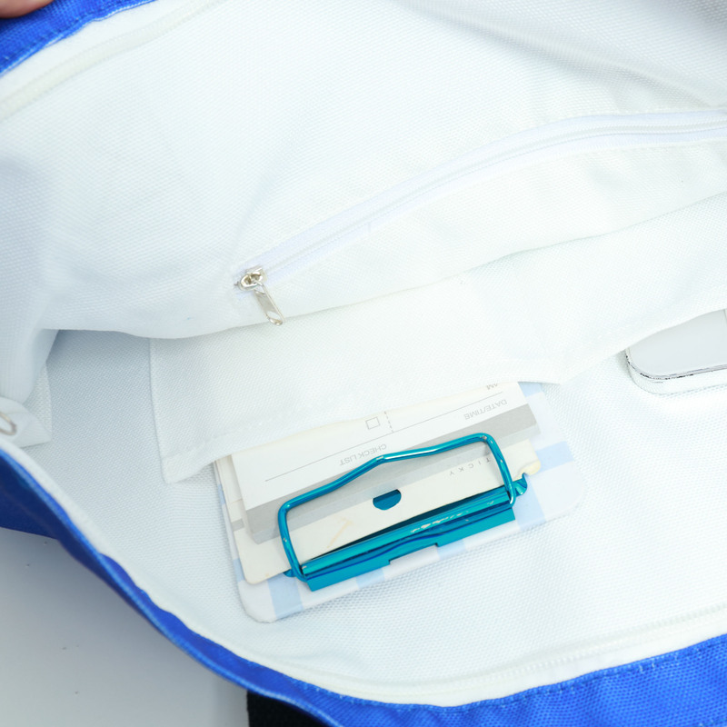 蓝色拼接帆布包-05