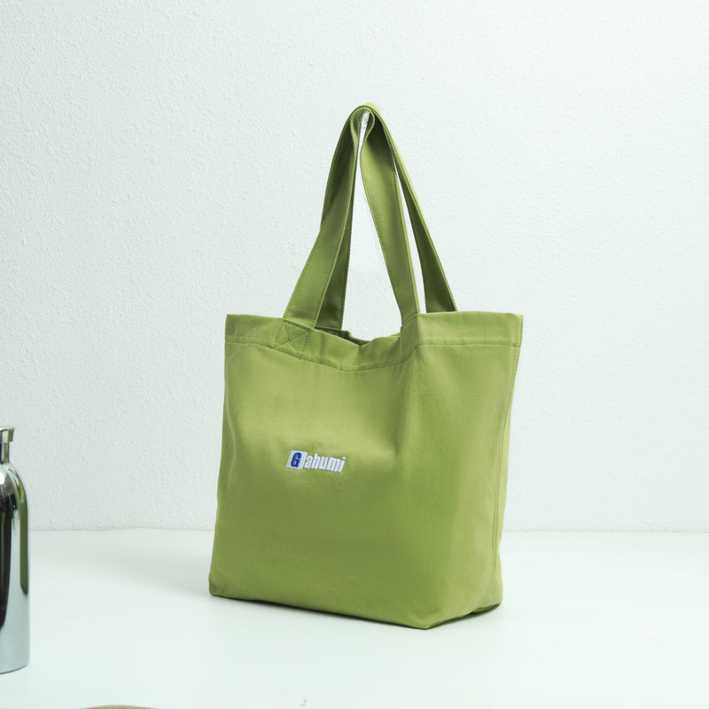嘉绘美绿色帆布袋-03