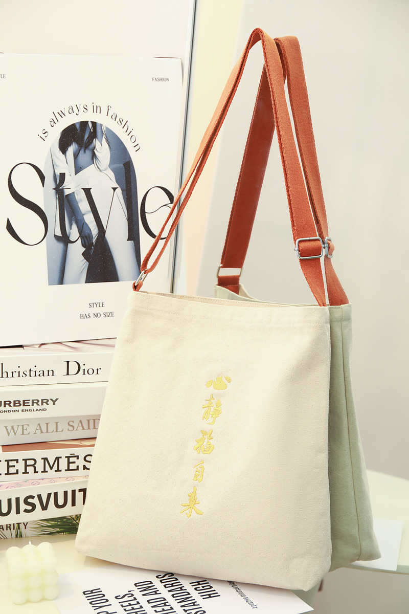 心境平和，福气自来，无底无边帆布袋-06