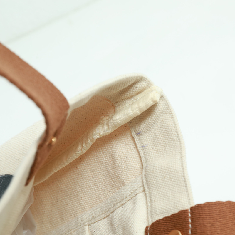 新款铆钉狼头 - 招财进宝帆布袋-16