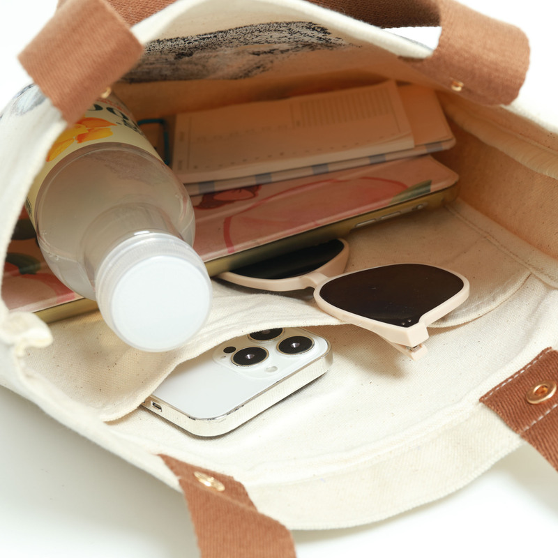 新款铆钉狼头 - 招财进宝帆布袋-08