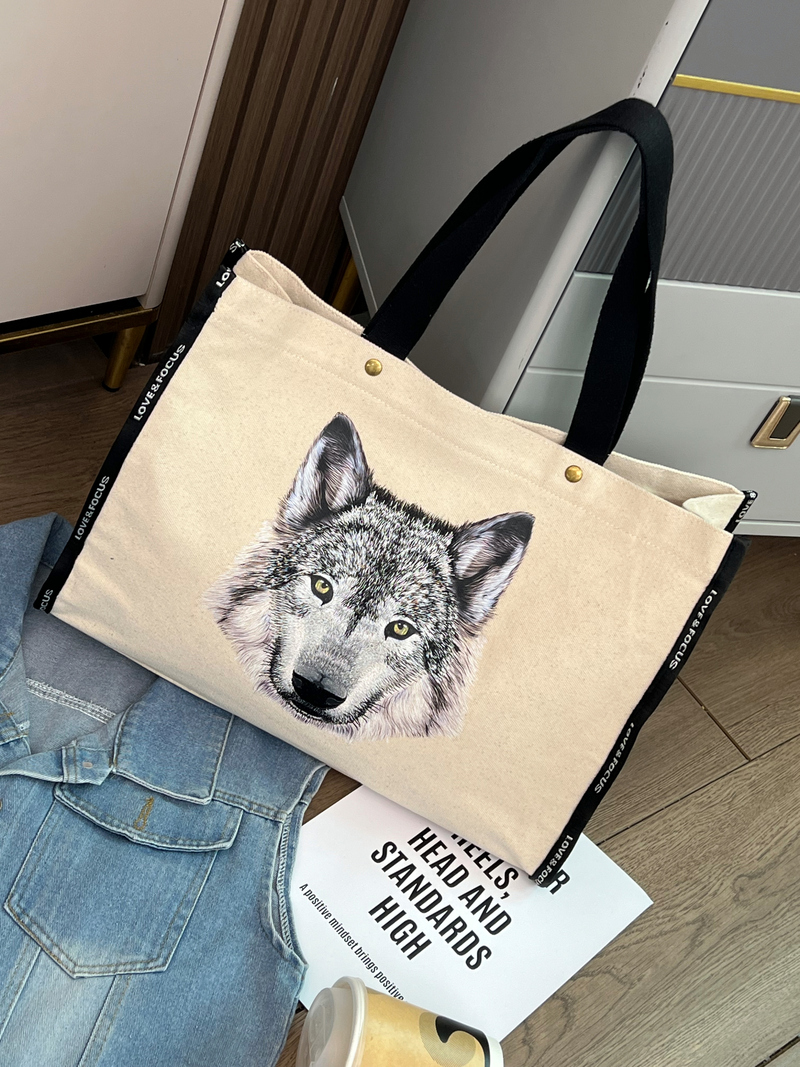 狼头横款帆布包-22