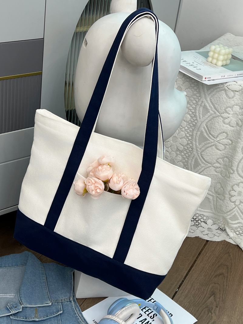 嘉绘美环保休闲纯棉帆布托特包-02