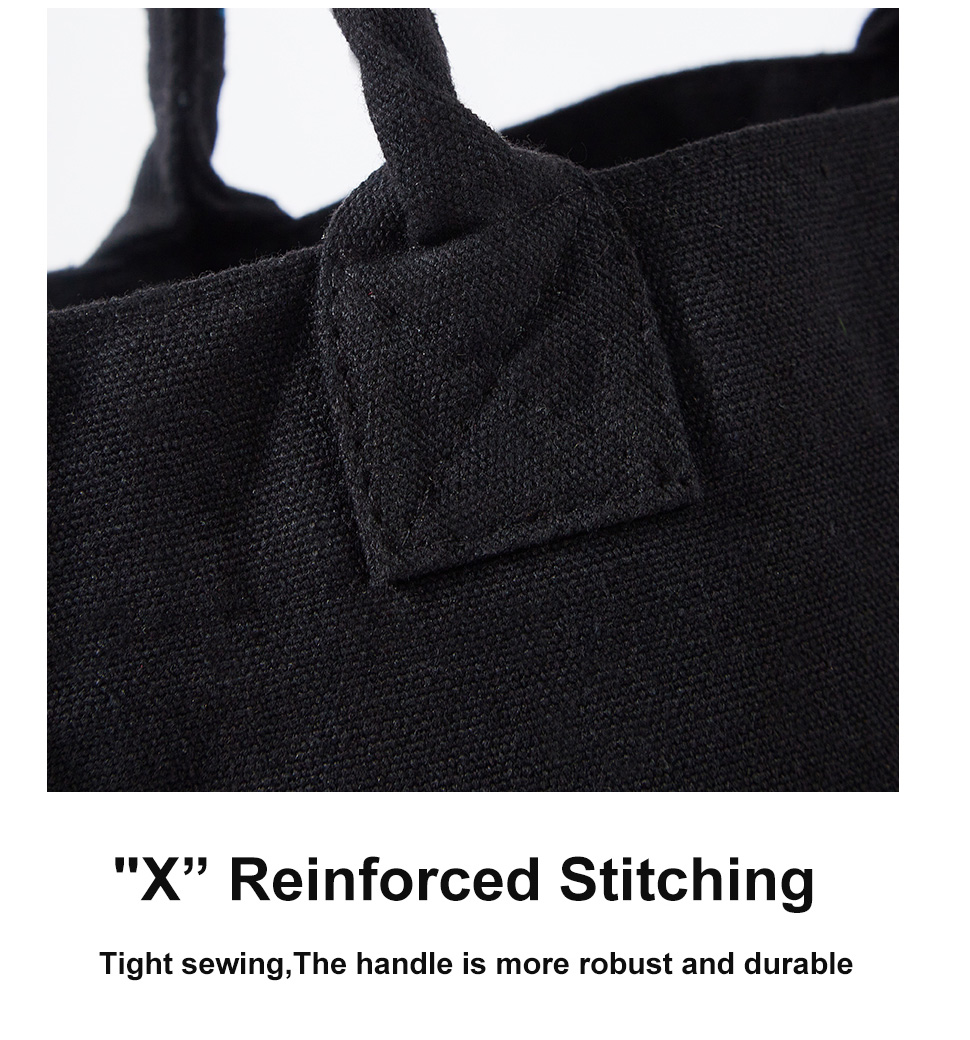 简约设计可重复使用大容量托特帆布包-05
