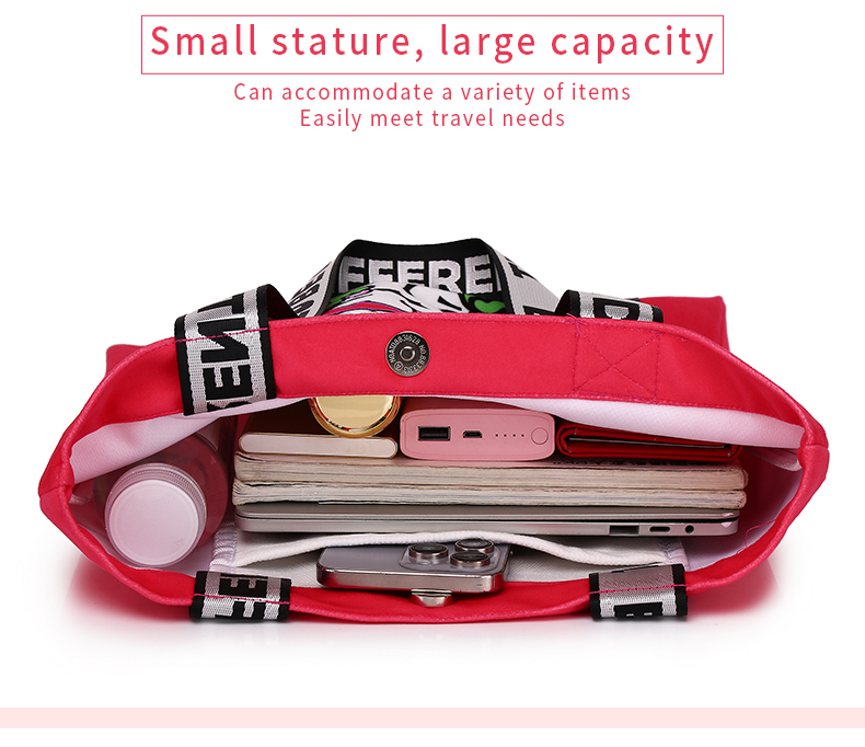 原创设计刺绣100%纯棉帆布托特包-10